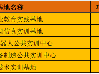 国家级校内实训基地5个